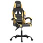 Sedia da Gaming Nera e Oro in Similpelle Sedia da Gaming Nera e Oro in Similpelle