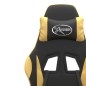 Sedia da Gaming Nera e Oro in Similpelle Sedia da Gaming Nera e Oro in Similpelle