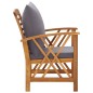 Set Divani da Giardino 5 pz con Cuscini in Massello di Acacia Set Divani da Giardino 5 pz con Cuscini in Massello di Acacia