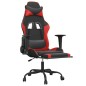vidaXL Sedia da Gaming con Poggiapiedi Nero e Rosso in Similpelle vidaXL Sedia da Gaming con Poggiapiedi Nero e Rosso in Similpelle