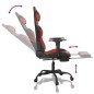 vidaXL Sedia da Gaming con Poggiapiedi Nero e Rosso in Similpelle vidaXL Sedia da Gaming con Poggiapiedi Nero e Rosso in Similpelle