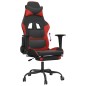 vidaXL Sedia da Gaming con Poggiapiedi Nero e Rosso in Similpelle vidaXL Sedia da Gaming con Poggiapiedi Nero e Rosso in Similpelle