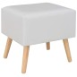 vidaXL Comodino Bianco 40x35x40 cm in Similpelle vidaXL Comodino Bianco 40x35x40 cm in Similpelle