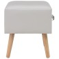 vidaXL Comodino Bianco 40x35x40 cm in Similpelle vidaXL Comodino Bianco 40x35x40 cm in Similpelle