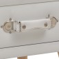 vidaXL Comodino Bianco 40x35x40 cm in Similpelle vidaXL Comodino Bianco 40x35x40 cm in Similpelle