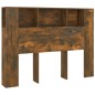 Testiera con Scomparti Rovere Fumo 140x18,5x104,5 cm Testiera con Scomparti Rovere Fumo 140x18,5x104,5 cm