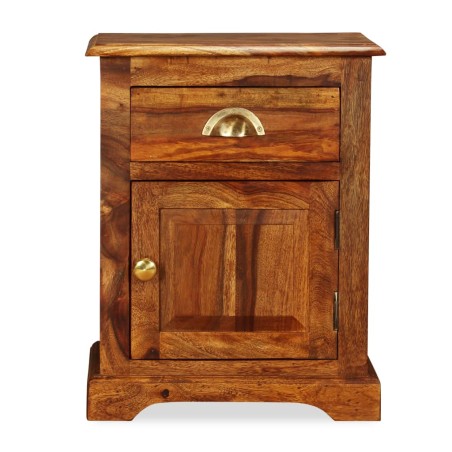 vidaXL Comodino 40x30x50 cm in Legno Massello di Sheesham