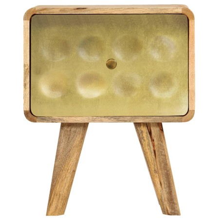 Comodino in Legno Massello di Mango 40x30x49 cm