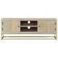 Mobile Porta TV 110x30x40 cm Legno Massello di Mango Sbiancato Mobile Porta TV 110x30x40 cm Legno Massello di Mango Sbiancato