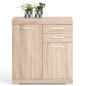 FMD Credenza con 2 Ante e 2 Cassetti 80x34,9x89,9 cm Rovere FMD Credenza con 2 Ante e 2 Cassetti 80x34,9x89,9 cm Rovere
