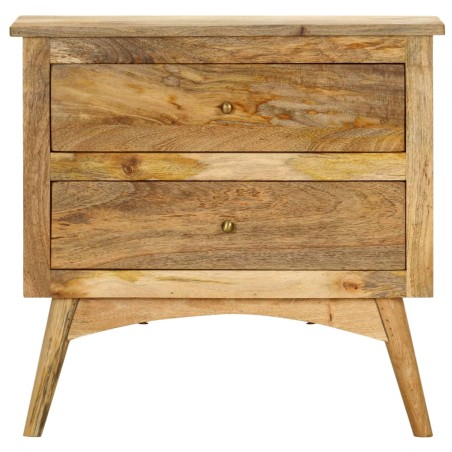 Comodino 65x35x60 cm in Legno Massello di Mango