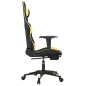 vidaXL Sedia da Gaming con Poggiapiedi Nero e Oro in Similpelle vidaXL Sedia da Gaming con Poggiapiedi Nero e Oro in Similpelle