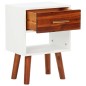 Comodino in Legno Massello di Acacia 40x30x57 cm Comodino in Legno Massello di Acacia 40x30x57 cm
