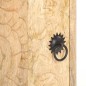 Comodino Intagliato 40x30x50 cm in Legno Massello di Mango Comodino Intagliato 40x30x50 cm in Legno Massello di Mango
