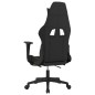Sedia da Gaming con Poggiapiedi Nero e Giallo in Tessuto Sedia da Gaming con Poggiapiedi Nero e Giallo in Tessuto
