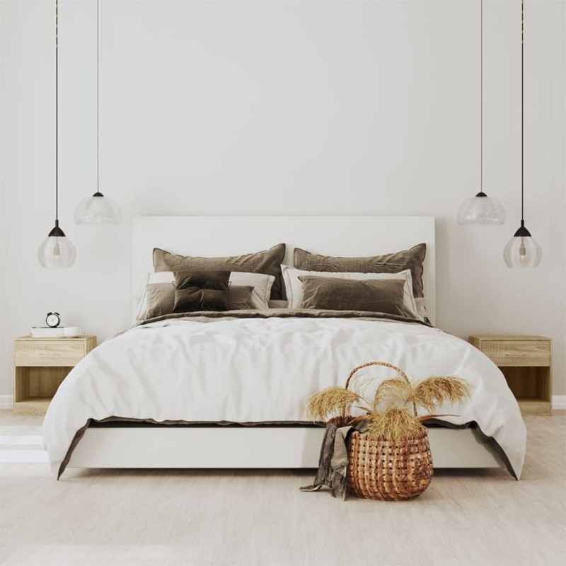 Comodini 2 pz con Cassetto Colore Rovere Comodini 2 pz con Cassetto Colore Rovere