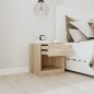 Comodini 2 pz con Cassetto Colore Rovere Comodini 2 pz con Cassetto Colore Rovere