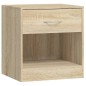 Comodini 2 pz con Cassetto Colore Rovere Comodini 2 pz con Cassetto Colore Rovere