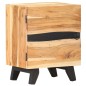 Comodino 40x30x51 cm in Legno Massello di Acacia Comodino 40x30x51 cm in Legno Massello di Acacia