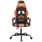 Sedia da Gaming Nero e Arancione in Similpelle Sedia da Gaming Nero e Arancione in Similpelle