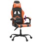 Sedia da Gaming Nero e Arancione in Similpelle Sedia da Gaming Nero e Arancione in Similpelle