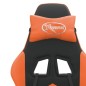 Sedia da Gaming Nero e Arancione in Similpelle Sedia da Gaming Nero e Arancione in Similpelle