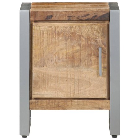 Comodino 40x30x50 cm in Legno di Mango Grezzo