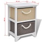 Comodini 2 pz in Legno Comodini 2 pz in Legno