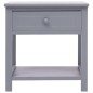 Comodini 2pz Grigi 40x29x42 cm in Legno di Paulonia Comodini 2pz Grigi 40x29x42 cm in Legno di Paulonia