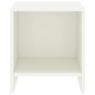 Comodini 2 pz Bianco 35x30x40 cm in Pino Massello