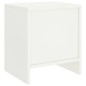 Comodino Bianco 35x30x40 cm in Legno Massello di Pino Comodino Bianco 35x30x40 cm in Legno Massello di Pino