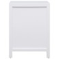 Comodino Bianco 38x28x52 cm in Legno di Paulownia Comodino Bianco 38x28x52 cm in Legno di Paulownia