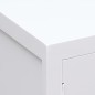 Comodino Bianco 38x28x52 cm in Legno di Paulownia Comodino Bianco 38x28x52 cm in Legno di Paulownia