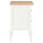 Comodino Bianco 2 pz 35x30x49 cm in MDF Comodino Bianco 2 pz 35x30x49 cm in MDF