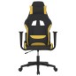 Sedia da Gaming Nera e Gialla in Tessuto Sedia da Gaming Nera e Gialla in Tessuto