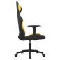 Sedia da Gaming Nera e Gialla in Tessuto Sedia da Gaming Nera e Gialla in Tessuto