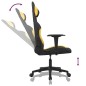Sedia da Gaming Nera e Gialla in Tessuto Sedia da Gaming Nera e Gialla in Tessuto