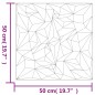 vidaXL Pannelli Murali 48 pz Neri 50x50 cm XPS 12 m² Ametista vidaXL Pannelli Murali 48 pz Neri 50x50 cm XPS 12 m² Ametista