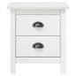 Comodini Hill Bianchi 2 pz 46x35x49,5 cm Legno Massello di Pino Comodini Hill Bianchi 2 pz 46x35x49,5 cm Legno Massello di Pino