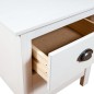 Comodini Hill Bianchi 2 pz 46x35x49,5 cm Legno Massello di Pino Comodini Hill Bianchi 2 pz 46x35x49,5 cm Legno Massello di Pino