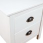 Comodini Hill Bianchi 2 pz 46x35x49,5 cm Legno Massello di Pino Comodini Hill Bianchi 2 pz 46x35x49,5 cm Legno Massello di Pino