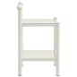 Comodini 2 pz in Metallo Bianco e Vetro Trasparente Comodini 2 pz in Metallo Bianco e Vetro Trasparente