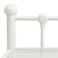 Comodini 2 pz in Metallo Bianco e Vetro Trasparente Comodini 2 pz in Metallo Bianco e Vetro Trasparente