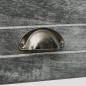Comodini Set 2 pz con 2 Cassetti Grigio e Bianco Comodini Set 2 pz con 2 Cassetti Grigio e Bianco