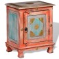 Comodino in Legno Massello di Mango Arancione Comodino in Legno Massello di Mango Arancione