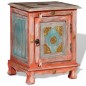 Comodino in Legno Massello di Mango Arancione Comodino in Legno Massello di Mango Arancione