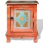 Comodino in Legno Massello di Mango Arancione Comodino in Legno Massello di Mango Arancione