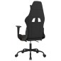 Sedia da Gaming con Poggiapiedi Nero e Arancione in Tessuto Sedia da Gaming con Poggiapiedi Nero e Arancione in Tessuto