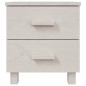 Comodino HAMAR Bianco 40x35x44,5 cm in Legno Massello di Pino Comodino HAMAR Bianco 40x35x44,5 cm in Legno Massello di Pino