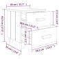 Comodino HAMAR Bianco 40x35x44,5 cm in Legno Massello di Pino Comodino HAMAR Bianco 40x35x44,5 cm in Legno Massello di Pino